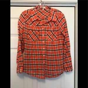Joie Size small plaid button down shirt